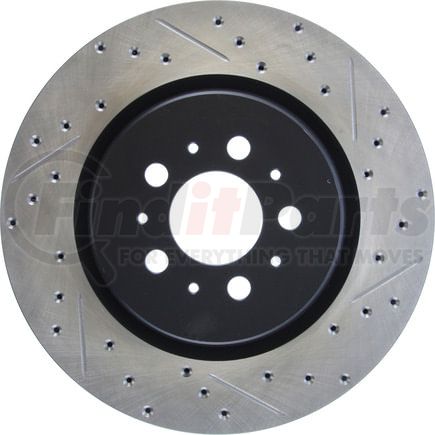 127.39036CL by STOPTECH - StopTech Sport Cryo Drilled & Slotted Brake Rotor; Rear Left