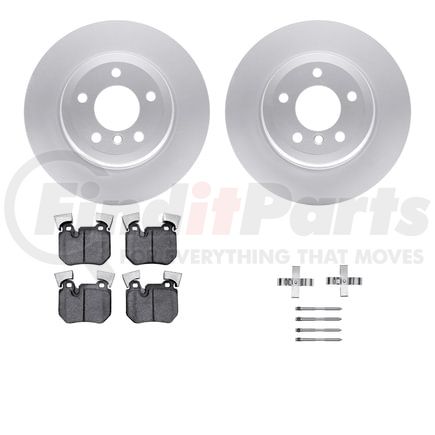 4512-31221 by DYNAMIC FRICTION COMPANY - GEOSPEC Coated Rotors with 5000 Brake Pads - Ceramic and Hardware