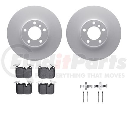 4512-31244 by DYNAMIC FRICTION COMPANY - GEOSPEC Coated Rotors with 5000 Brake Pads - Ceramic and Hardware