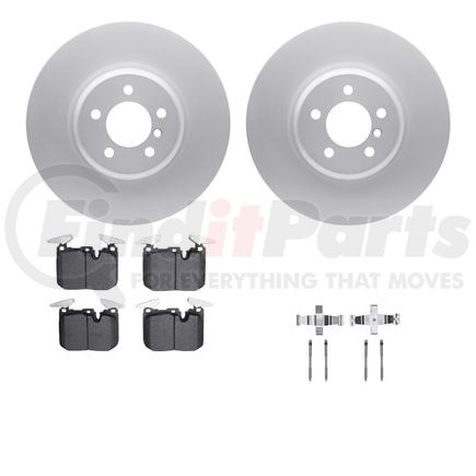 4512-31253 by DYNAMIC FRICTION COMPANY - GEOSPEC Coated Rotors with 5000 Brake Pads - Ceramic and Hardware