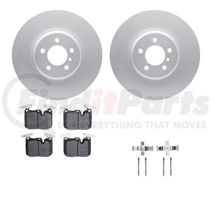 4512-31254 by DYNAMIC FRICTION COMPANY - GEOSPEC Coated Rotors with 5000 Brake Pads - Ceramic and Hardware