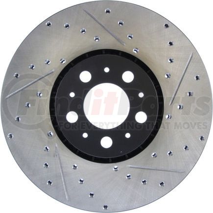 127.39048L by STOPTECH - StopTech Sport Drilled & Slotted Brake Rotor; Front Left