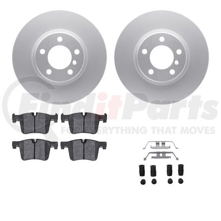 4512-31261 by DYNAMIC FRICTION COMPANY - GEOSPEC Coated Rotors with 5000 Brake Pads - Ceramic and Hardware