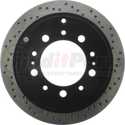 128.44157L by STOPTECH - StopTech Sport Cross Drilled Brake Rotor; Rear Left