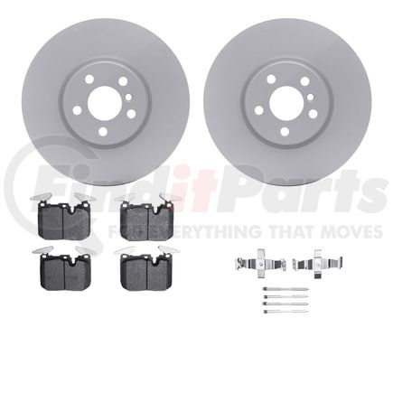 4512-32000 by DYNAMIC FRICTION COMPANY - Geospec Rotors with 5000 Advanced Brake Pads includes Hardware