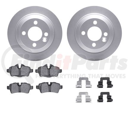 4512-32030 by DYNAMIC FRICTION COMPANY - GEOSPEC Coated Rotors with 5000 Brake Pads - Ceramic and Hardware