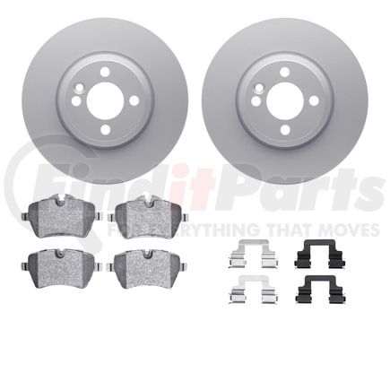 4512-32034 by DYNAMIC FRICTION COMPANY - GEOSPEC Coated Rotors with 5000 Brake Pads - Ceramic and Hardware