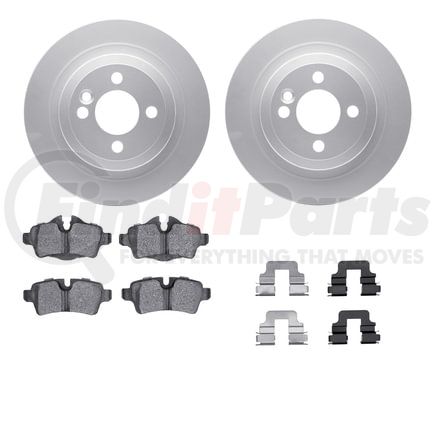 4512-32036 by DYNAMIC FRICTION COMPANY - GEOSPEC Coated Rotors with 5000 Brake Pads - Ceramic and Hardware