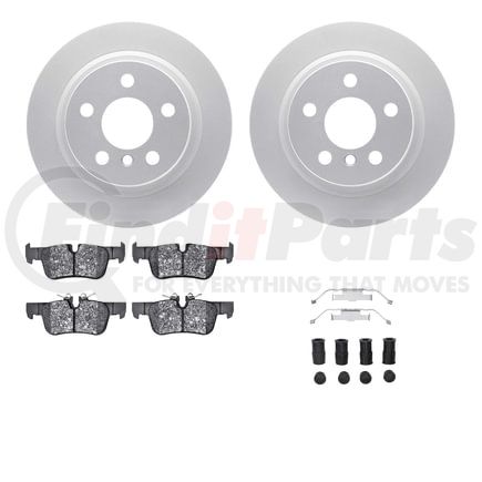 4512-32048 by DYNAMIC FRICTION COMPANY - GEOSPEC Coated Rotors with 5000 Brake Pads - Ceramic and Hardware