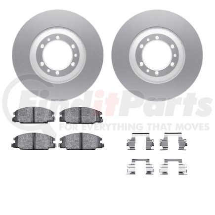 4512-37006 by DYNAMIC FRICTION COMPANY - GEOSPEC Coated Rotors with 5000 Brake Pads - Ceramic and Hardware