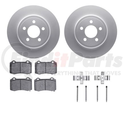 4512-39051 by DYNAMIC FRICTION COMPANY - GEOSPEC Coated Rotors with 5000 Brake Pads - Ceramic and Hardware