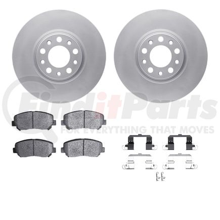 4512-39060 by DYNAMIC FRICTION COMPANY - GEOSPEC Coated Rotors with 5000 Brake Pads - Ceramic and Hardware