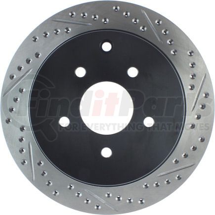127.42078CL by STOPTECH - StopTech Sport Cryo Drilled & Slotted Brake Rotor; Rear Left