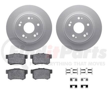 4512-59130 by DYNAMIC FRICTION COMPANY - GEOSPEC Coated Rotors with 5000 Brake Pads - Ceramic and Hardware