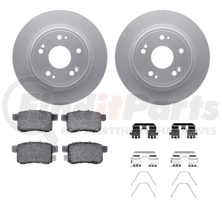 4512-59131 by DYNAMIC FRICTION COMPANY - GEOSPEC Coated Rotors with 5000 Brake Pads - Ceramic and Hardware