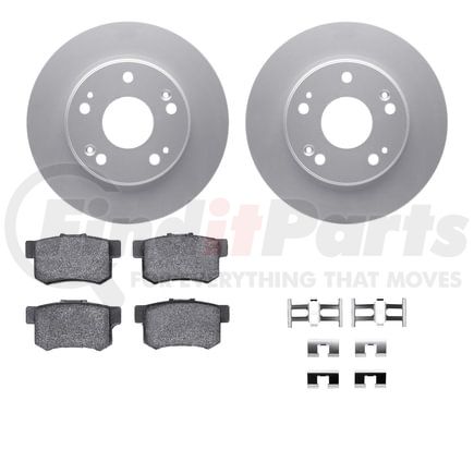 4512-59136 by DYNAMIC FRICTION COMPANY - GEOSPEC Coated Rotors with 5000 Brake Pads - Ceramic and Hardware