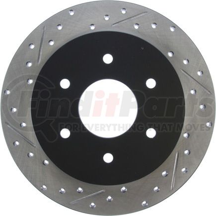 StopTech 127.42081CR Disc Brake Rotor StopTech Sport Cryo Drilled & Slotted Brake Rotor; Rear Right