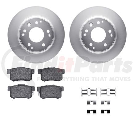 4512-59146 by DYNAMIC FRICTION COMPANY - GEOSPEC Coated Rotors with 5000 Brake Pads - Ceramic and Hardware