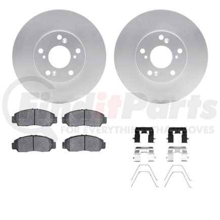 4512-59152 by DYNAMIC FRICTION COMPANY - GEOSPEC Coated Rotors with 5000 Brake Pads - Ceramic and Hardware