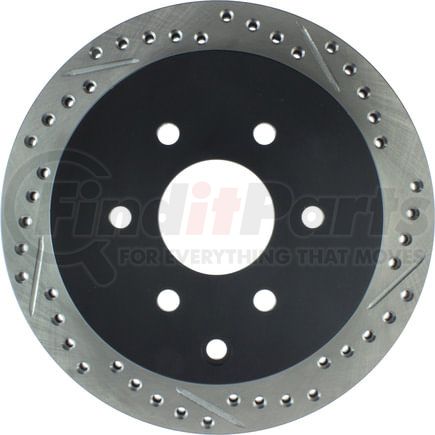 127.42087CL by STOPTECH - StopTech Sport Cryo Drilled & Slotted Brake Rotor; Rear Left