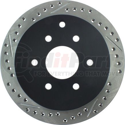 127.42087CR by STOPTECH - StopTech Sport Cryo Drilled & Slotted Brake Rotor; Rear Right