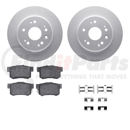 4512-59163 by DYNAMIC FRICTION COMPANY - GEOSPEC Coated Rotors with 5000 Brake Pads - Ceramic and Hardware