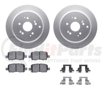 4512-59165 by DYNAMIC FRICTION COMPANY - GEOSPEC Coated Rotors with 5000 Brake Pads - Ceramic and Hardware