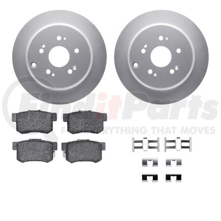 4512-59167 by DYNAMIC FRICTION COMPANY - GEOSPEC Coated Rotors with 5000 Brake Pads - Ceramic and Hardware