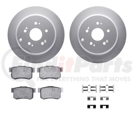 4512-59168 by DYNAMIC FRICTION COMPANY - GEOSPEC Coated Rotors with 5000 Brake Pads - Ceramic and Hardware