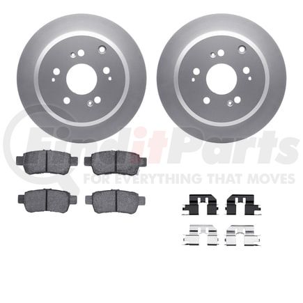 4512-59170 by DYNAMIC FRICTION COMPANY - GEOSPEC Coated Rotors with 5000 Brake Pads - Ceramic and Hardware