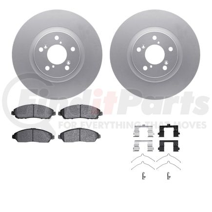 4512-59173 by DYNAMIC FRICTION COMPANY - GEOSPEC Coated Rotors with 5000 Brake Pads - Ceramic and Hardware