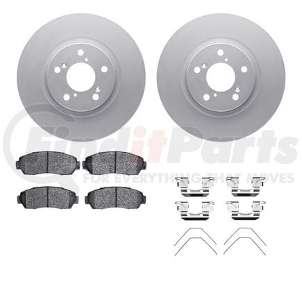 4512-59177 by DYNAMIC FRICTION COMPANY - GEOSPEC Coated Rotors with 5000 Brake Pads - Ceramic and Hardware