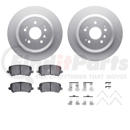 4512-59194 by DYNAMIC FRICTION COMPANY - GEOSPEC Coated Rotors with 5000 Brake Pads - Ceramic and Hardware