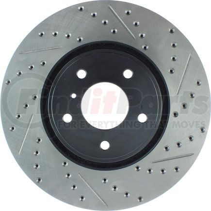 127.42092L by STOPTECH - StopTech Sport Drilled & Slotted Brake Rotor; Front Left