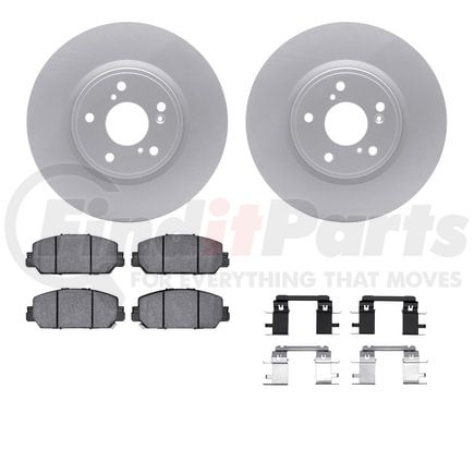 4512-59196 by DYNAMIC FRICTION COMPANY - GEOSPEC Coated Rotors with 5000 Brake Pads - Ceramic and Hardware