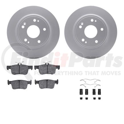 4512-59208 by DYNAMIC FRICTION COMPANY - GEOSPEC Coated Rotors with 5000 Brake Pads - Ceramic and Hardware