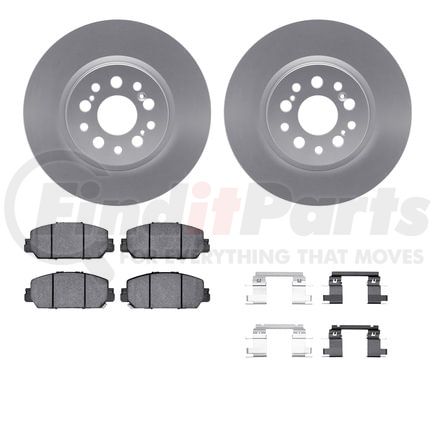 4512-59495 by DYNAMIC FRICTION COMPANY - Geospec Rotors with 5000 Advanced Brake Pads includes Hardware