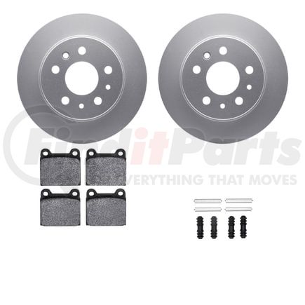 4512-63117 by DYNAMIC FRICTION COMPANY - GEOSPEC Coated Rotors with 5000 Brake Pads - Ceramic and Hardware