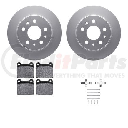 4512-63118 by DYNAMIC FRICTION COMPANY - GEOSPEC Coated Rotors with 5000 Brake Pads - Ceramic and Hardware