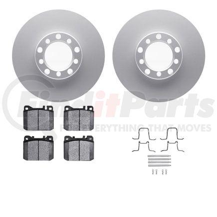 4512-63121 by DYNAMIC FRICTION COMPANY - GEOSPEC Coated Rotors with 5000 Brake Pads - Ceramic and Hardware