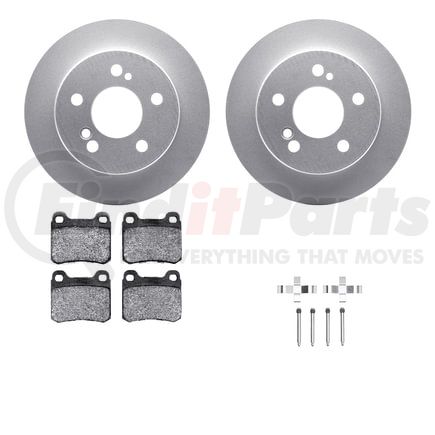 4512-63126 by DYNAMIC FRICTION COMPANY - GEOSPEC Coated Rotors with 5000 Brake Pads - Ceramic and Hardware