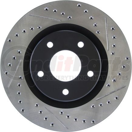 127.42097L by STOPTECH - StopTech Sport Drilled & Slotted Brake Rotor; Front Left