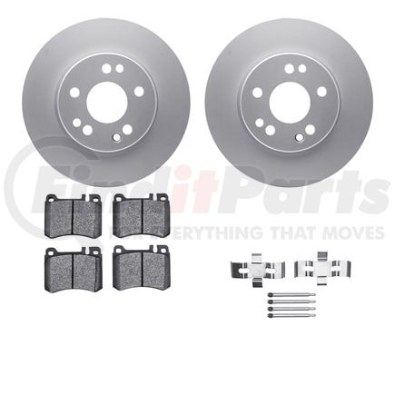 4512-63130 by DYNAMIC FRICTION COMPANY - GEOSPEC Coated Rotors with 5000 Brake Pads - Ceramic and Hardware