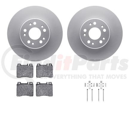 4512-63133 by DYNAMIC FRICTION COMPANY - GEOSPEC Coated Rotors with 5000 Brake Pads - Ceramic and Hardware