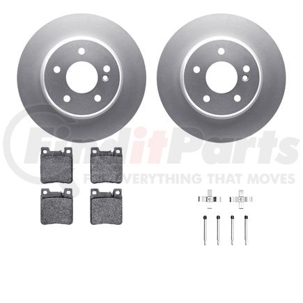 4512-63135 by DYNAMIC FRICTION COMPANY - GEOSPEC Coated Rotors with 5000 Brake Pads - Ceramic and Hardware