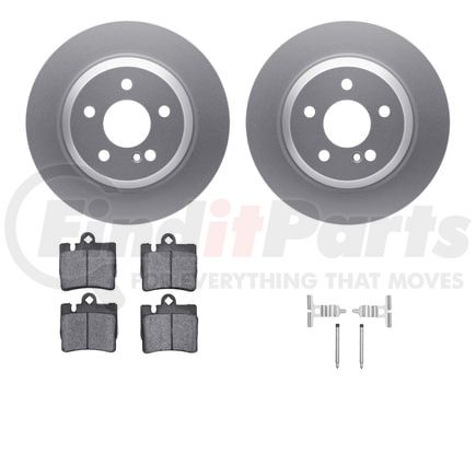 4512-63137 by DYNAMIC FRICTION COMPANY - GEOSPEC Coated Rotors with 5000 Brake Pads - Ceramic and Hardware