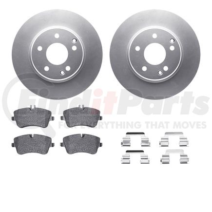 4512-63150 by DYNAMIC FRICTION COMPANY - GEOSPEC Coated Rotors with 5000 Brake Pads - Ceramic and Hardware