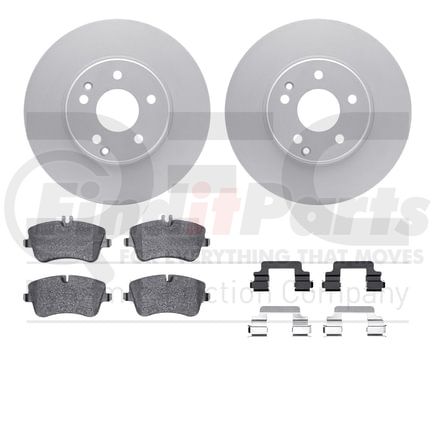 4512-63153 by DYNAMIC FRICTION COMPANY - GEOSPEC Coated Rotors with 5000 Brake Pads - Ceramic and Hardware