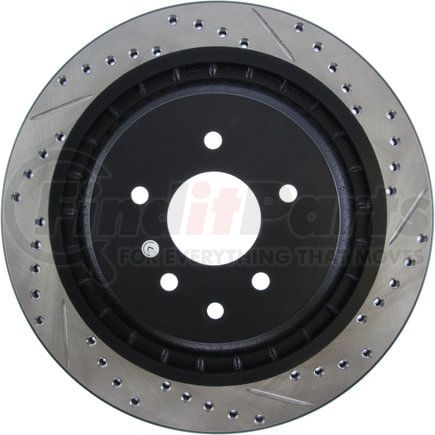 127.42101CL by STOPTECH - StopTech Sport Cryo Drilled & Slotted Brake Rotor; Rear Left