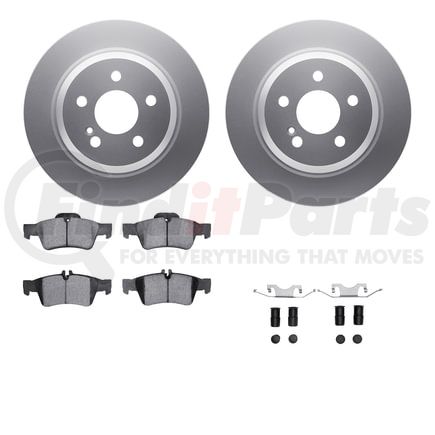 4512-63160 by DYNAMIC FRICTION COMPANY - GEOSPEC Coated Rotors with 5000 Brake Pads - Ceramic and Hardware